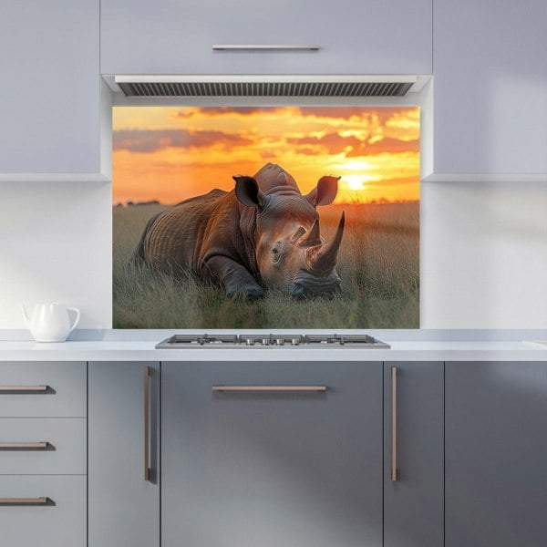 Warren Reed Rhino Glass Kitchen Splashback - 00022