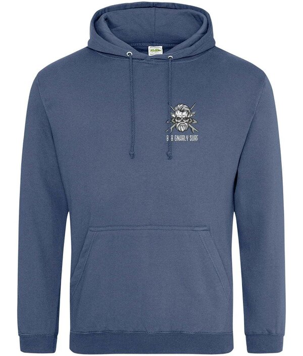 Bob Gnarly Surf Skull & Crossboards Classic Hoodie - Airforce Blue