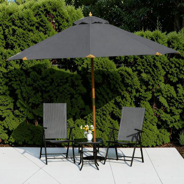 The Garden Marketplace 3m Premium Hardwood Garden Parasol Umbrella