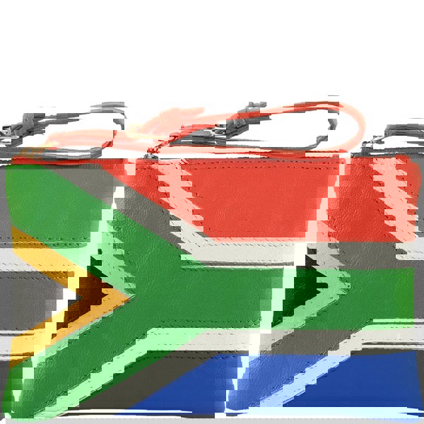 Assots London 'S. AFRICAN' Country Flag Designer Leather Wristlet