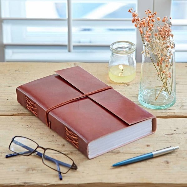 Paper High Distressed Leather Journal