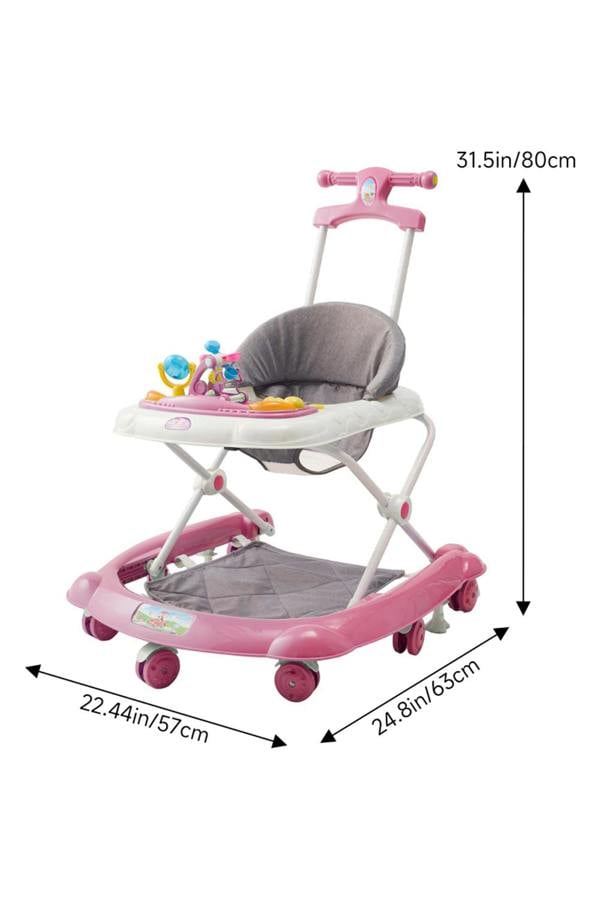 Living and Home Foldable & Adjustable Baby Walker