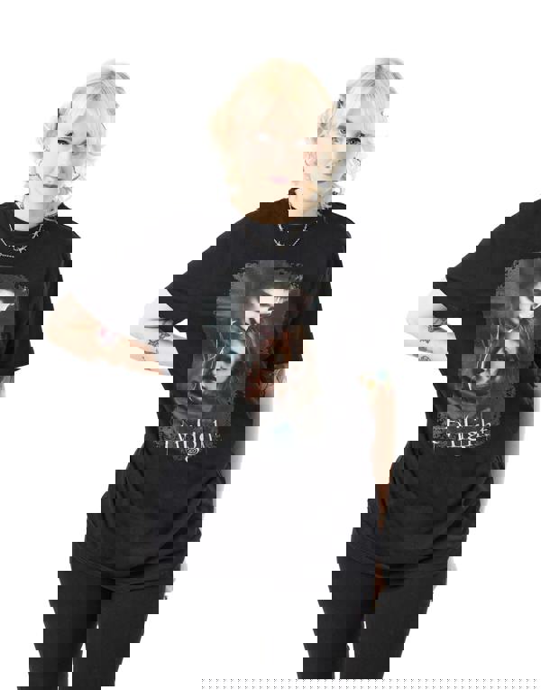 Twilight Womens Black Movie Poster Short Sleeved T-Shirt