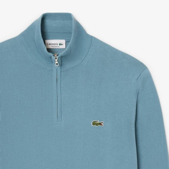 Lacoste AH1980 Quarter Zip Cotton Knit