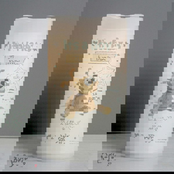 Personalised Memento Company Personalised Boofle It's a Boy Nightlight LED Candle