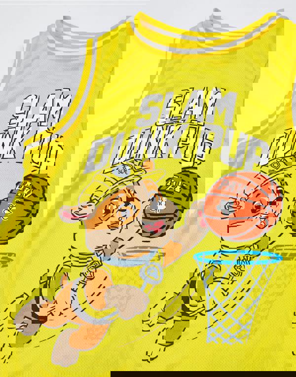 Paw Patrol Boys Yellow Rubble 2 Piece Basketball Set