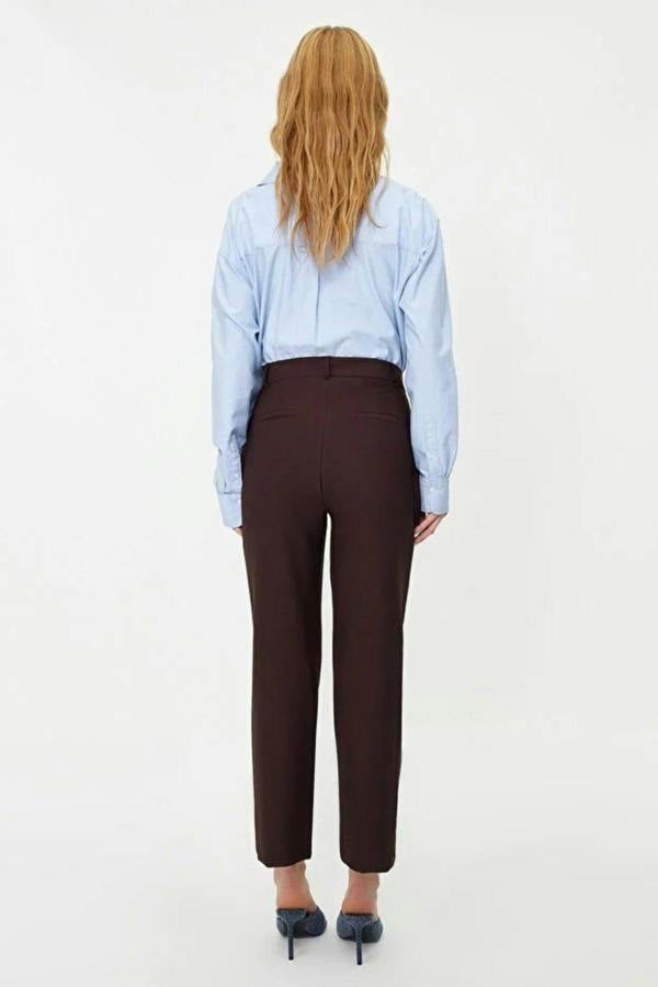 WOVCOR Basic Cigarette Skinny Leg Woven Trousers