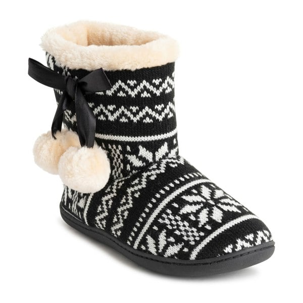 VIVA Polar Women's Memory Foam Pom Pom Winter Faux Fur Cosy Slippers