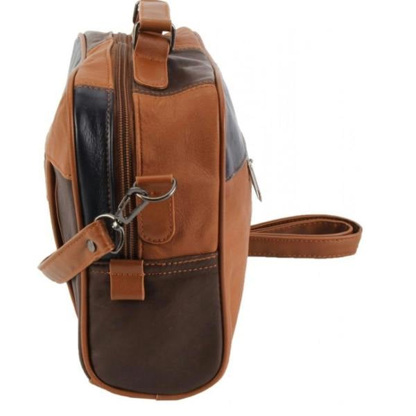 Lorenz Sheep Nappa Leather Patchwork Shoulder Bag