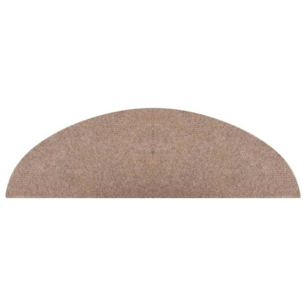 Berkfield Stair Mats Self-adhesive 15 pcs 56x17x3 cm Beige