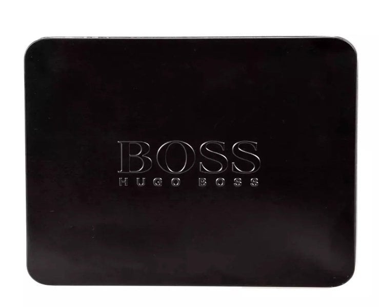 Hugo Boss Gift Set - 2 Pairs Men's Socks UK Size 6-11 (Grey and Black) with Thermal Mug