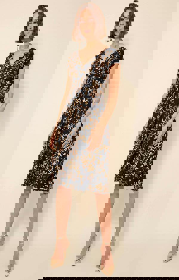 Alie Street London Sara Midi Dress - Golden Blossom