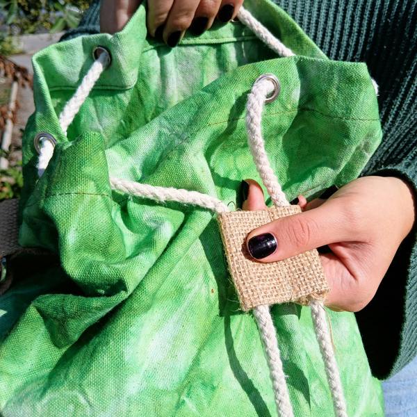 Serano All Natural Backpack - Green Stonewash - Tree of Life