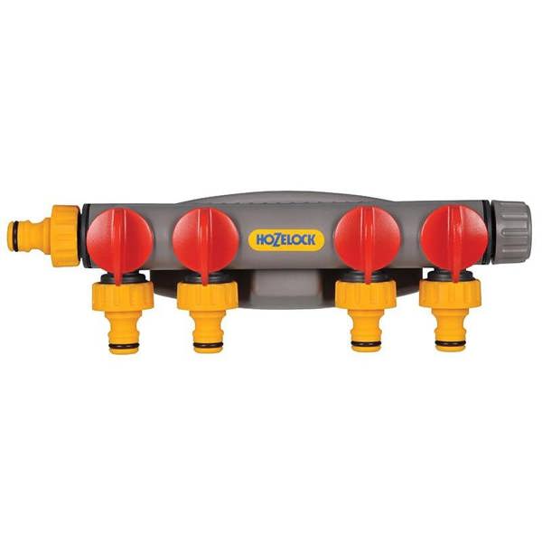 Hozelock 2150 4-way Tap Connector - Multi Colour - 