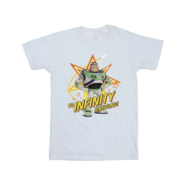 Disney Girls Toy Story Buzz To Infinity Cotton T-Shirt - White