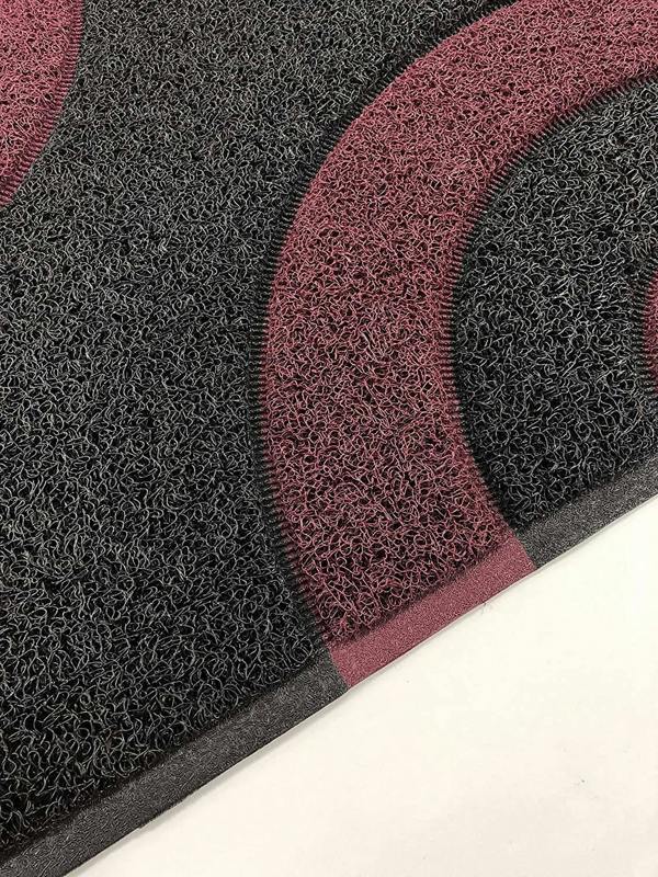 Nicoman Geo Circle Spaghetti Doormat 90x60cm - Purple