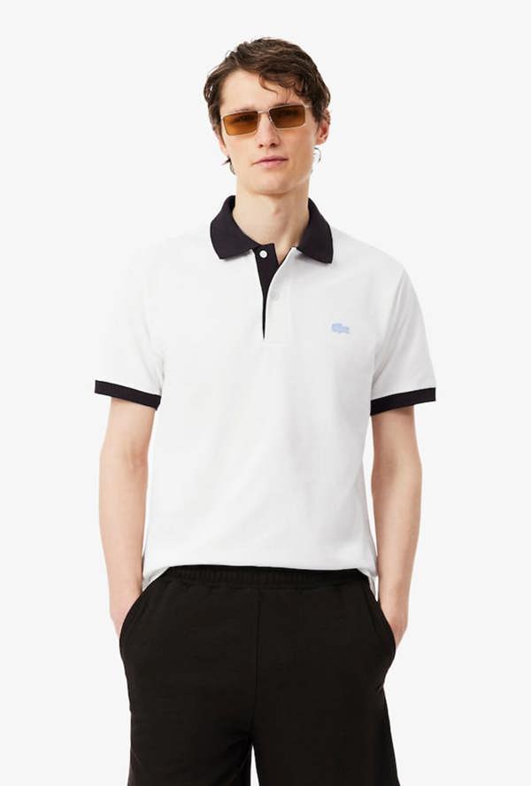 Lacoste Classic Fit Contrast Rib Polo Shirt
