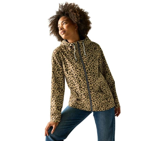 Regatta Womens/Ladies Bayletta Leopard Print Waterproof Jacket - Multicoloured - 