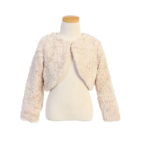 Champagne cuddle bolero on mannequin