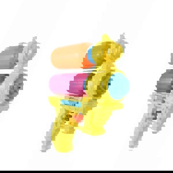 Fun HydroKidz double tank water gun with yellow body and colorful nozzles