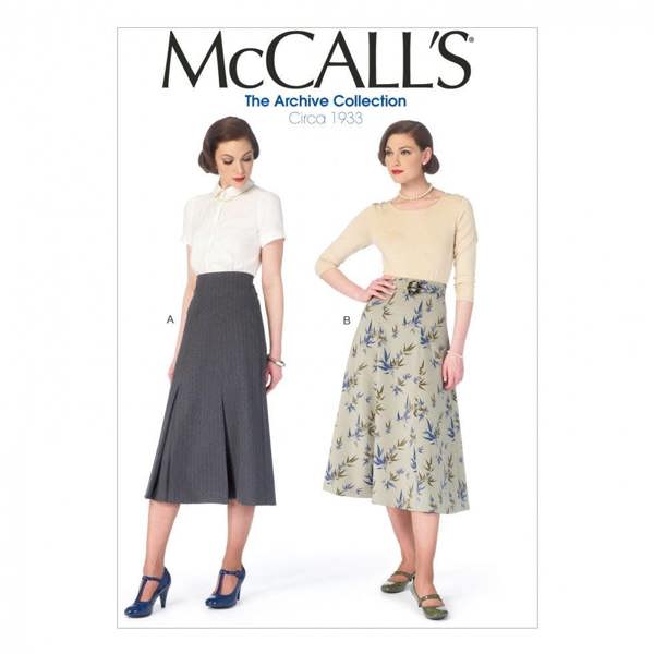 McCalls 6993 Paper Sewing Pattern – Women's Belt & Skirt, Intermediate
