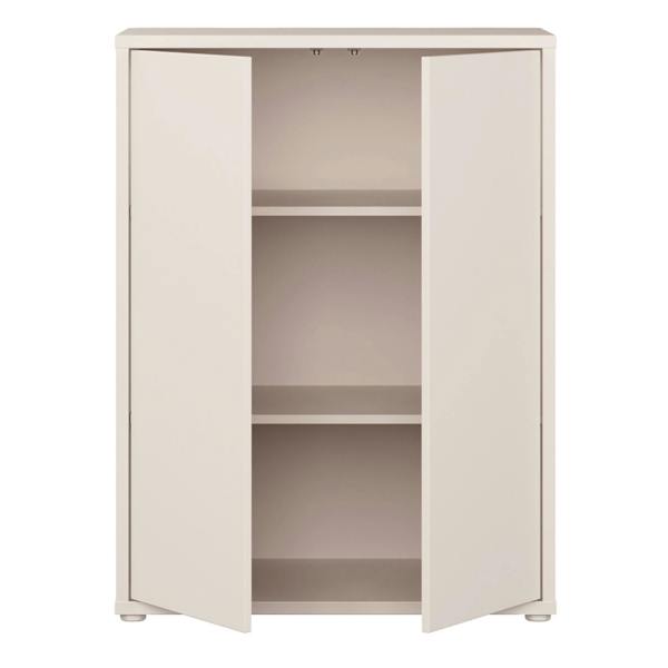 Furniture To Go Alice Springs Tall 2 Door Cupboard with Push-to-Open Doors in Sand