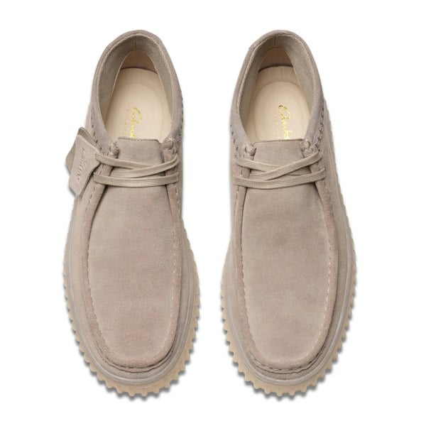 Clarks Originals Torhill Hi Suede Boots Light Grey