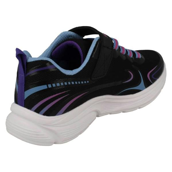 Skechers Girls Skechers Lightweight Machine Washable Trainers Eureka Shine 303520
