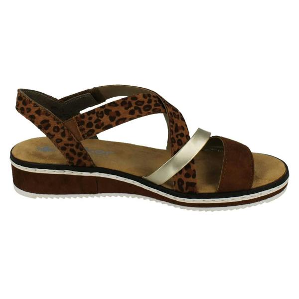 Rieker Ladies Rieker Wedge Heeled Sandals V3663