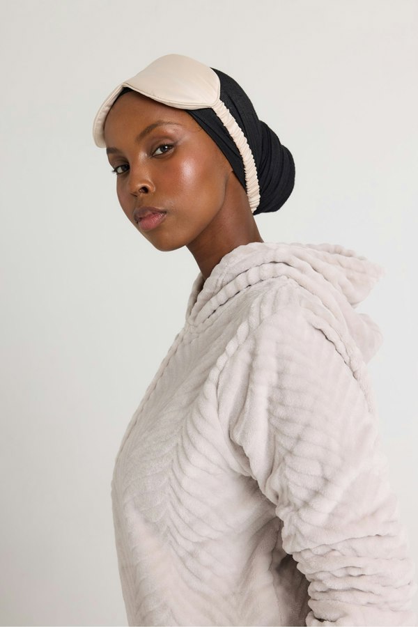 Cosy Chevron Lounge Suit in Almond - Loungewear