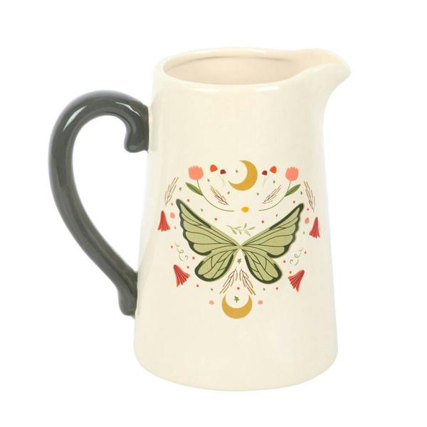 Kingsbury Gifts Celestial Fairy Wing Ceramic Decorative Jug Vase