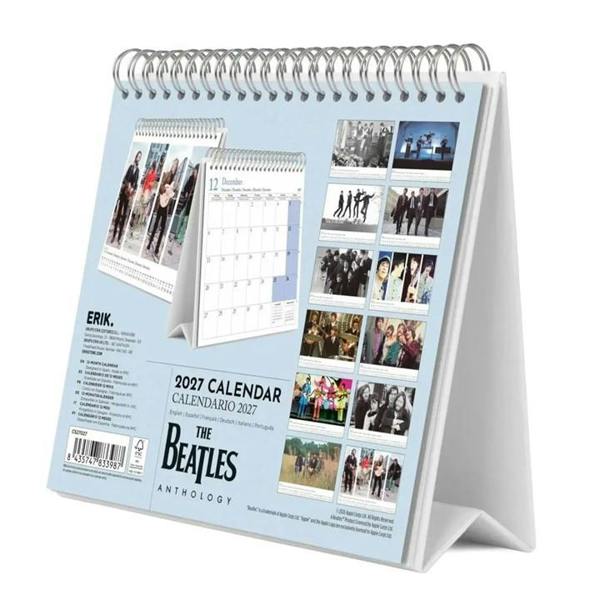 The Beatles, Anthology Easel Desk Calendar 2027, Desk Calendars, Month To View, Entertainment, Gift