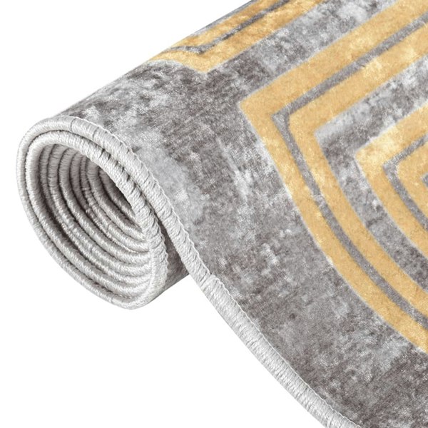 Berkfield Rug Washable 80x150 cm Grey Anti Slip