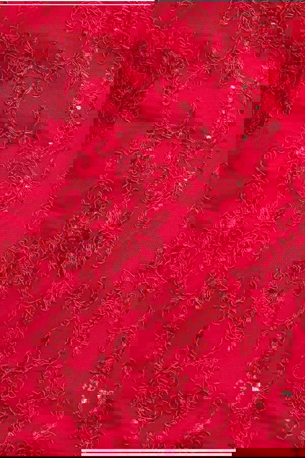 Scallop Lace Midi Dress- Red DR3960PLUS