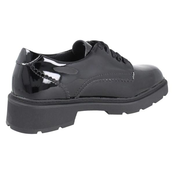 Clarks Girls Clarks Scalloped Edge Chunky Sole School Shoes Eris Pure