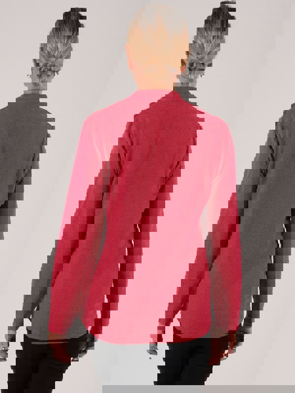 PennyPlain Hi Back V Long Sleeve  - Fuchsia