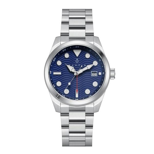Nautis Lenzi Bracelet Watch - Silver/Blue - NAUN106-2