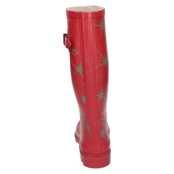 Spot On Ladies Spot On Star Print Wellington Boots