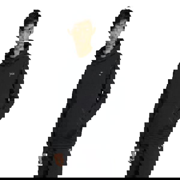 Adidas Mens Originals Script Hoodie - Black - 