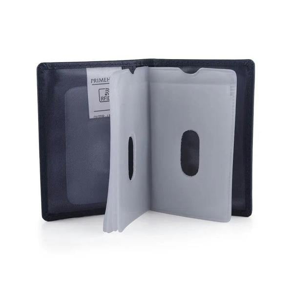 Leather Credit Card Holder Navy-3