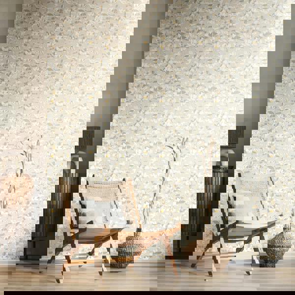 Hoopla Walls Lino Leaves - Coconut Mix 10m Wallpaper