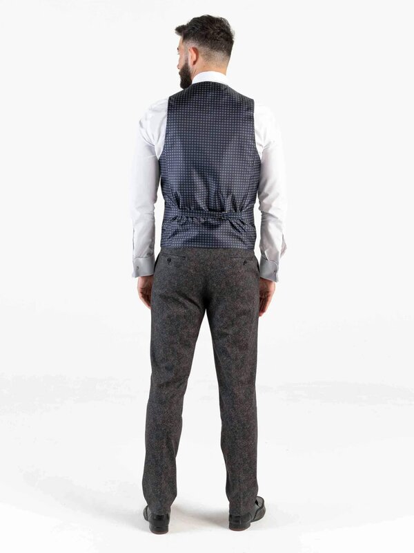V2 Classic Herringbone - Dark Grey Three Piece Suit