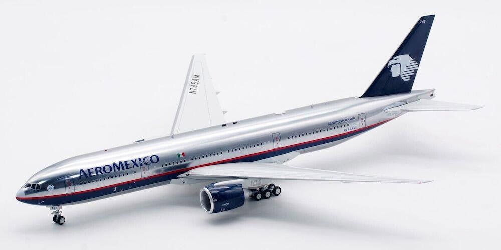 MCSlots Aeromexico Boeing 777-2Q8/ER N745AM Polished 1:200 Inflight200 IF772AM1023P