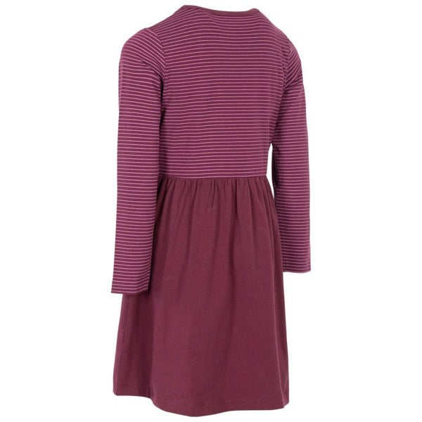 Trespass Girls Forgotten Stripe Jersey Casual Dress - Fig