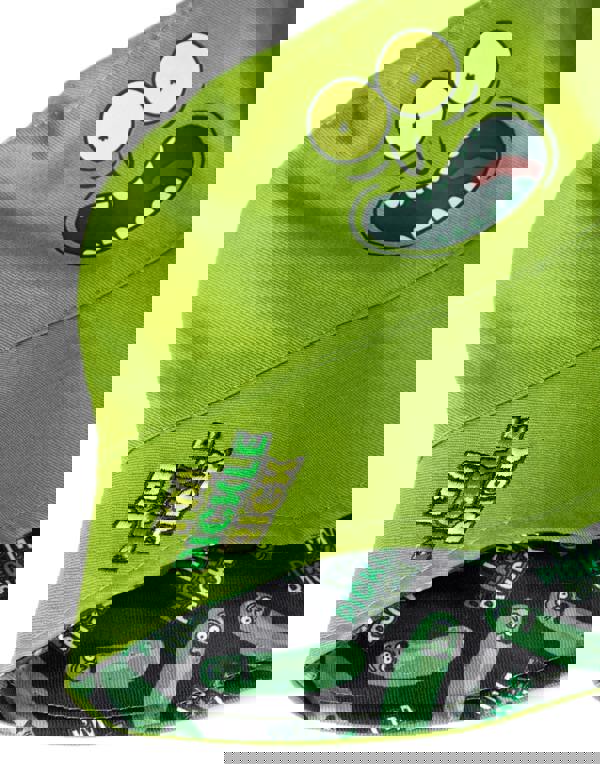 Rick And Morty Unisex Green Reversible Pickle Rick Bucket Hat (One Size)