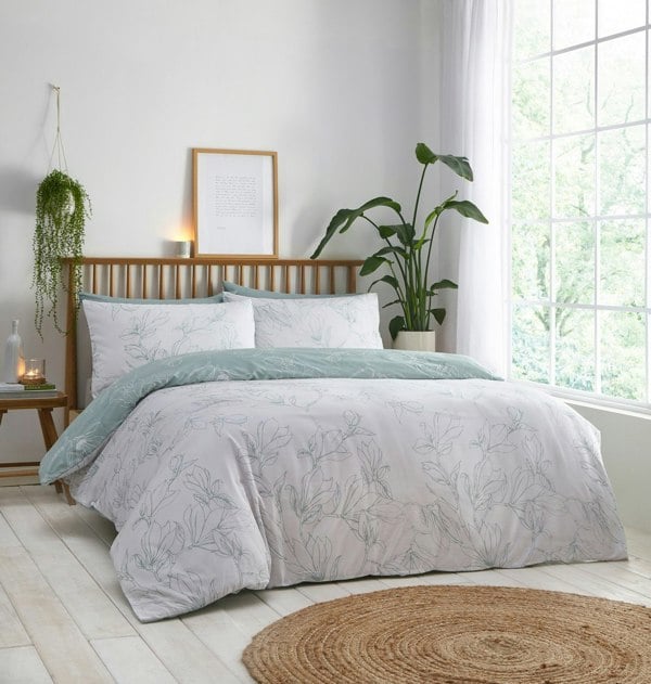 Portfolio Home Linear Floral Duvet Cover Set