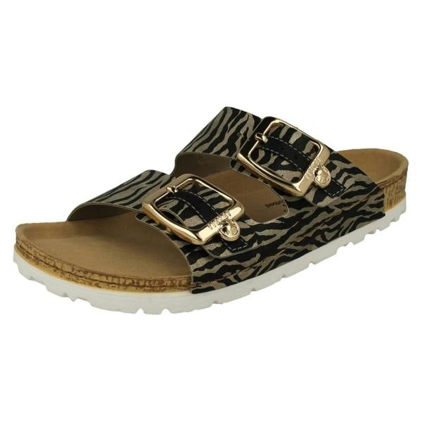 Rieker Ladies Rieker Mule Sandals With Adjustable Straps 69850