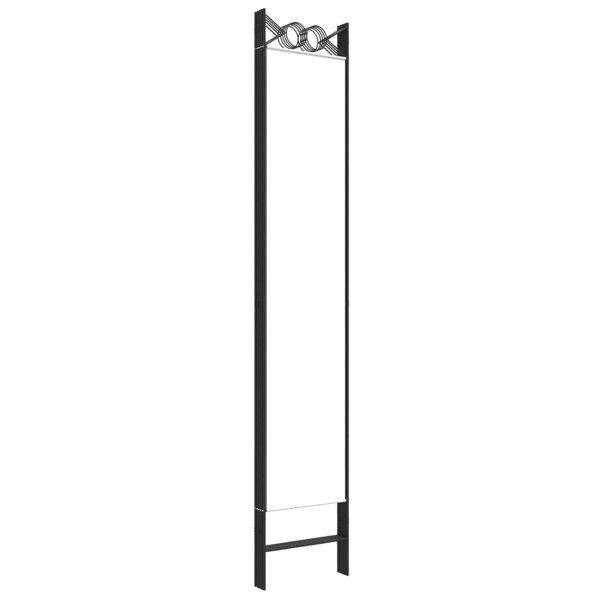 Berkfield 5-Panel Room Divider White 200x220 cm Fabric