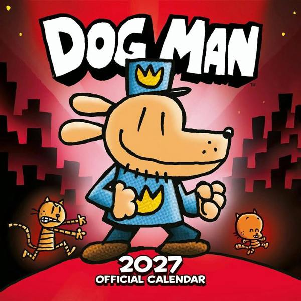 Dog Man Calendar 2027, Wall Calendars, Month To View, Entertainment, Gift