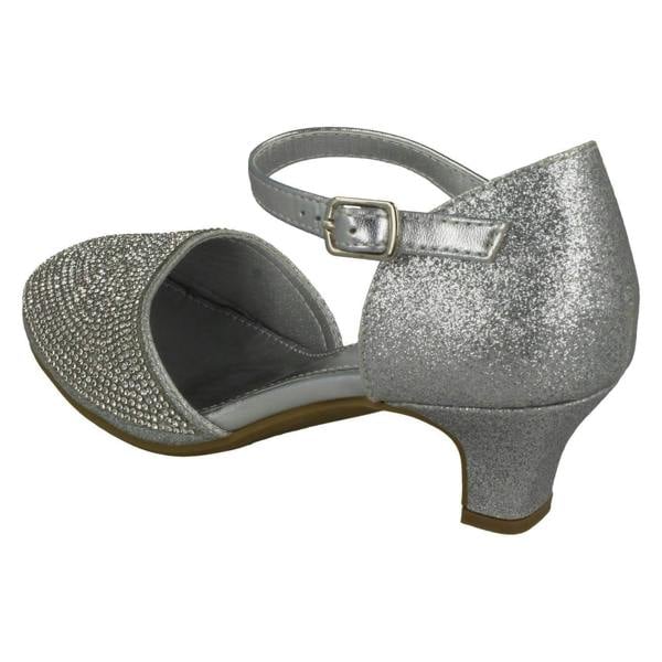 Spot On Girls Spot On Mid Heel Glittery Shoes H3082